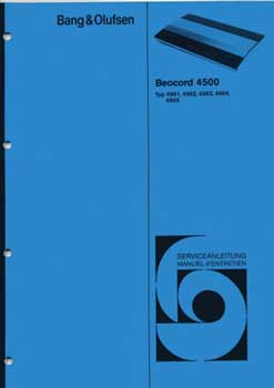 Bang and Olufsen Beocord 4500 (C) service manual PDF